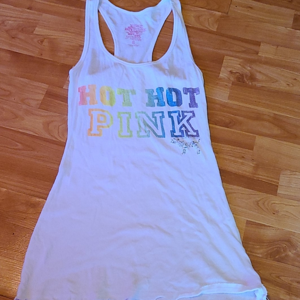 PINK Hot Racerback